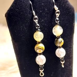 Handmade crystal earrings